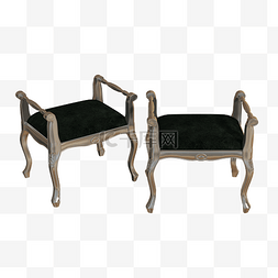 欧式家具图片_一对单人软座椅