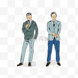 个人简历模板图片_男士西装