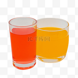 两杯饮品图片_两杯美味果汁