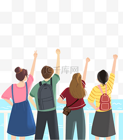 成功人士背影图片_同学会学生背影