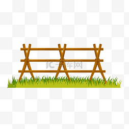 公园木质栅栏