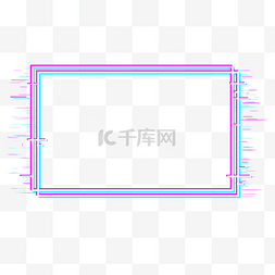 电故障图片_抖音故障风简约边框