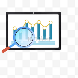 搜索图标图片_扁平风电脑信息图表png免抠图