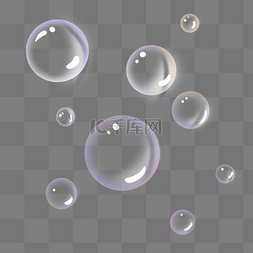 透明泡泡图片_彩色透明气泡