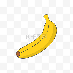 黄色的香蕉免抠图