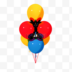 彩色气球png图