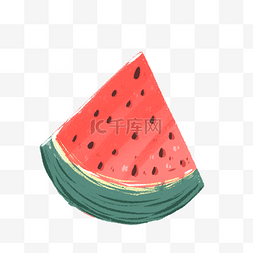 彩色西瓜水果食物元素