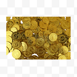 财富硬币宝藏货币金币堆