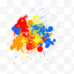 彩色喷溅油漆素材图片_彩色五彩飞溅油漆喷墨泼墨