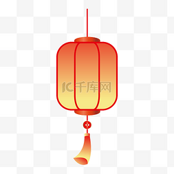 中国风新年兔年立体灯笼png