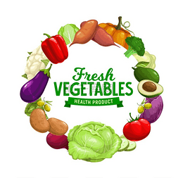 土豆番茄图片_蔬菜和农场蔬菜矢量有机素食天然