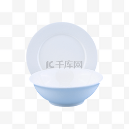 空白易碎的圆形餐具器皿