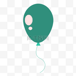 生日宴会图图片_卡通绿色气球生日宴会装饰
