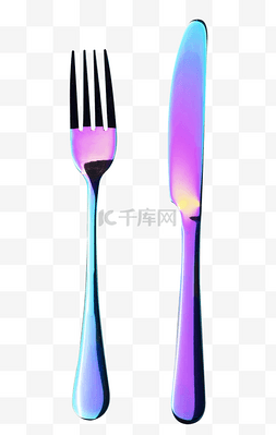 餐具炫彩刀叉