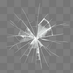 玻璃碎裂图片_白色玻璃裂纹