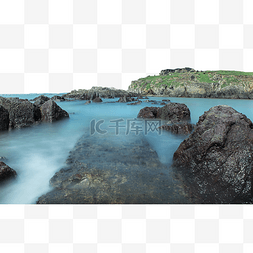 海岛岩石河水湖水