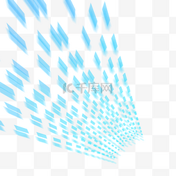 科技蓝色方块图片_蓝色流线科技方块格子线条装饰