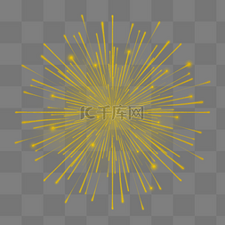 金色科技粒子图片_金色科技爆炸放射中心发散线条粒