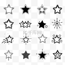 服务icon图片_星星几何形状图形图标套图