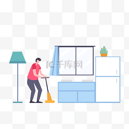 厨房窗户图片_厨房使用吸尘器打扫卫生家庭清洁
