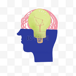 创意大脑灯泡灵感知识