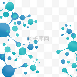 科技黄色几何图片_边框商务基因科技抽象蓝色