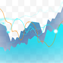 金融数钱图片_股票市场走势图折线几何分析