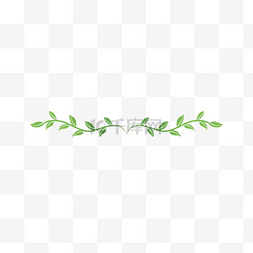分栏箭头图片_春季春天清明绿色植物分割线分隔