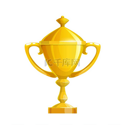 金杯图标，金牌运动奖杯获得第一