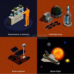 火星图片_火星殖民化 2x2 设计概念集太空飞