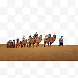 骆驼人物驼队沙漠