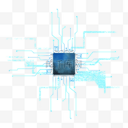 科技智能线条图片_科技芯片线条