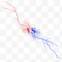 蓝光图片_红蓝vs闪电对决光效