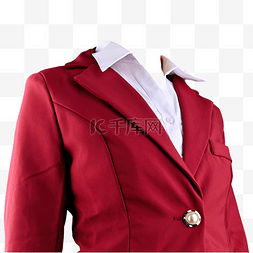 红色时尚设计图片_正装女式西服红西装白衬衫
