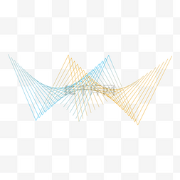 渐变标志抽象线条几何体