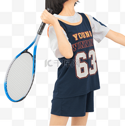 体育运动打网球运动员人物