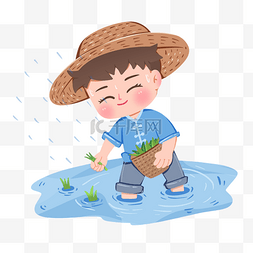 谷雨节气中国传统二十四节气插秧