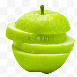 水果小苹果图片_切片苹果