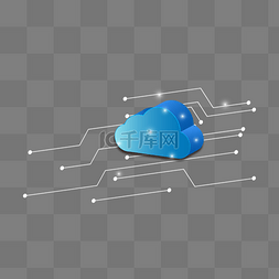 大数据存储科技图片_蓝色科技云数据云储存云端大数据