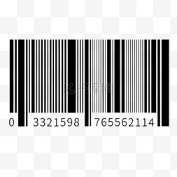 黑色条形码图片_零售产品显示数据条形码