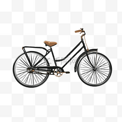 自行车元素图片_老式自行车