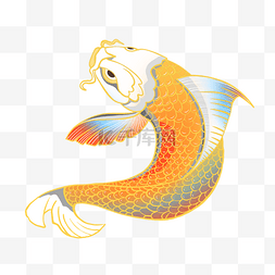 国潮锦鲤金鱼动物