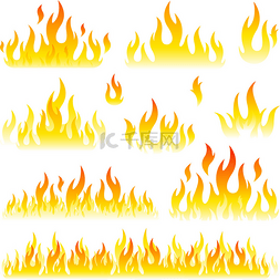 火焰图标图片_火焰设计元素