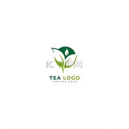 Tea logotype. Minimalist tea drinks logo conc
