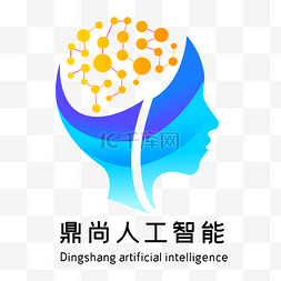 人头mg图片_蓝色科技人头LOGO