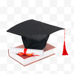 毕业季证书学士帽