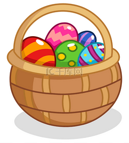 复活节彩蛋篮
