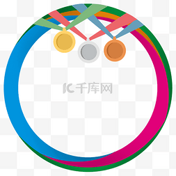东京奥运会奖牌边框