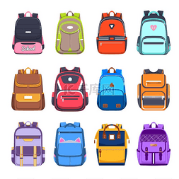 行李包图片_书包和背包、手提包和帆布背包矢