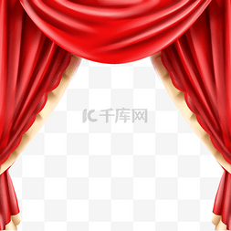 窗帘装饰图片_公演舞台幕布质感样式